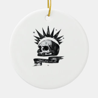 Décoration En Céramique Misfit Skull Creative Character Art Style Ornament