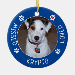 Décoration En Céramique Missed Loved Custom Dog Memorial