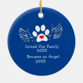 Décoration En Céramique Missed Loved | Custom Dog Memorial (Dos)