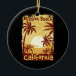 Décoration En Céramique Mission Beach Californie<br><div class="desc">Idéal pour tous les surfeurs,  surfeurs,  bodyboarder,  surfeurs,  voyageurs et amateurs de plage qui aime Mission Beach California</div>