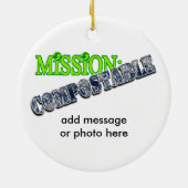 Décoration En Céramique Mission : COMPOSTABLE (Dos)