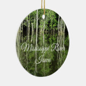 Décoration En Céramique Mississippi River Iowa Banks Garde l'ornement (Droite)