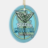 Décoration En Céramique Missouri Nurse Caduceus (Droite)