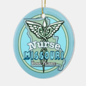 Décoration En Céramique Missouri Nurse Caduceus (Gauche)