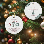 Décoration En Céramique Mistletoe et Margaritas | Soyez ma servante d'État<br><div class="desc">Demandez à vos meilleures filles d'être vos demoiselles d'honneur à votre mariage avec ce joyeux ornement de gardienne moderne. Peut être changé pour Maid of Honor, Flower Girl etc. L'ornement de proposition de mariage parfait qui fera sourire vos filles et les laissera avec un souvenir qu'ils apprécieront pendant de nombreuses...</div>