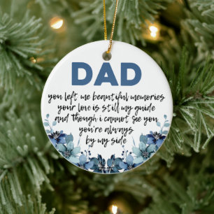 Décoration En Céramique Mlle Papa en mémoire du père