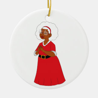 Décoration En Céramique Mme Claus