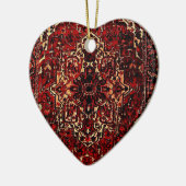 Décoration En Céramique Modèle de tapis oriental en rouge foncé (Gauche)