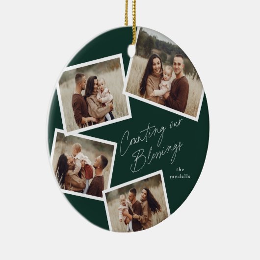 Décoration En Céramique Modern Script Photo Collage Noël religieux (Droite)