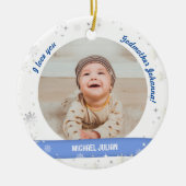 Décoration En Céramique Moderne 2 Photos Baby Boy 1er Noël Godmère (Devant)