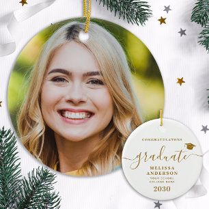 Décoration En Céramique Moderne Diplômé sur mesure Photo simple Graduation