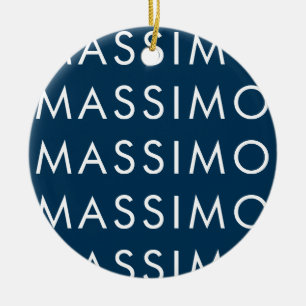 Décoration En Céramique Moderne Élégant Minimaliste Simple Nom Bleu Prussi