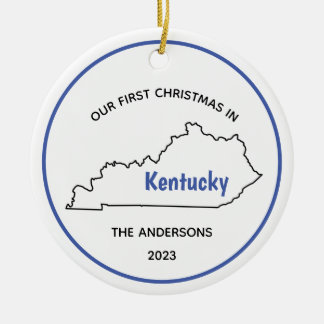Décoration En Céramique Moderne Notre 1er Noël au Kentucky