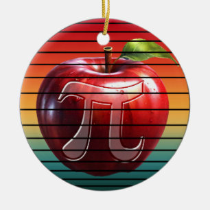 Décoration En Céramique Moderne Vintage Tendance Pi Day Pomme Fruit