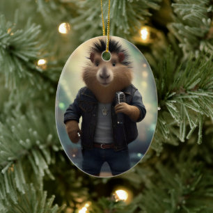 Décoration En Céramique "Mohawk Capybara : Faire bouger la rivière !"