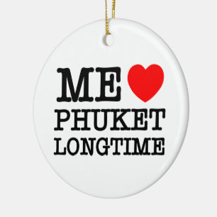 DÉCORATION EN CÉRAMIQUE MOI LOVE PHUKET LONGTEMPS