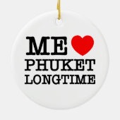 DÉCORATION EN CÉRAMIQUE MOI LOVE PHUKET LONGTEMPS (Dos)