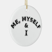 Décoration En Céramique Moi-Même Et Je Typographie (Droite)