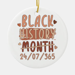 Décoration En Céramique Mois de l'histoire des Noirs Afro Mélanine Femmes
