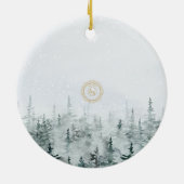 Décoration En Céramique Mon 1er Noel mignon Ours Polaire Personnalisé (Dos)