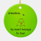 Décoration En Céramique Mon coeur vous appartient ! (Dos)