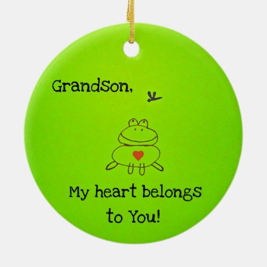 Décoration En Céramique Mon coeur vous appartient ! (Dos)