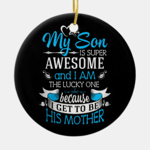 Décoration En Céramique Mon fils est super génial