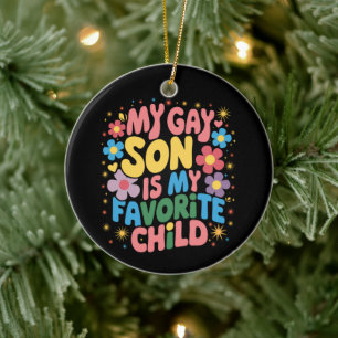 Décoration En Céramique Mon fils gay est mon enfant préféré LGBTQ Fierté G