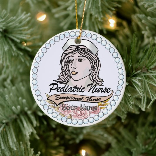 Décoration En Céramique Mon infirmière pédiatrique (Arbre)