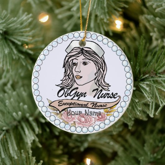 Décoration En Céramique Mon OB GYN Nurse (Arbre)