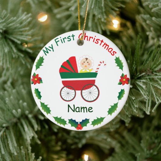 Décoration En Céramique Mon premier Noël (Arbre)