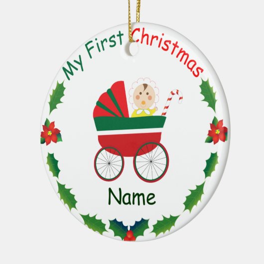 Décoration En Céramique Mon premier Noël (Gauche)