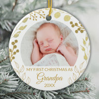 Mon premier Noël en tant que grand-père Photo de f