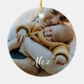 Décoration En Céramique Mon premier Noël en tant qu'ornement personnalisab (Dos)