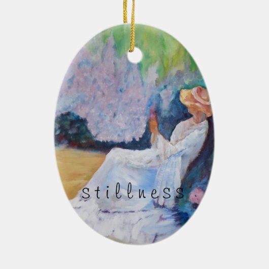 Décoration En Céramique Mon seul mot : calme : (Dos)