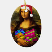 Décoration En Céramique Mona Lisa Avec Forfaits Noël (Dos)