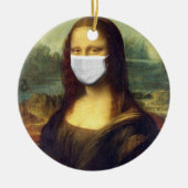Décoration En Céramique Mona Lisa Via Corona Virus (Devant)