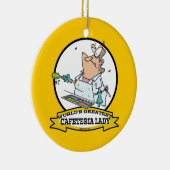 DÉCORATION EN CÉRAMIQUE MONDE LA PLUS GRANDE CAFÉTÉRIA LADY CARTOON (Droite)