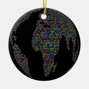 Décoration En Céramique monde terre planète globe carte