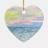 Décoration En Céramique Monet - Coucher de soleil à Pourville, art (Dos)