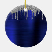 Décoration En Céramique Mongram de Silver Navy (Dos)