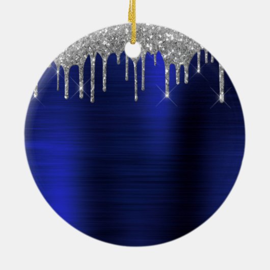 Décoration En Céramique Mongram de Silver Navy (Dos)