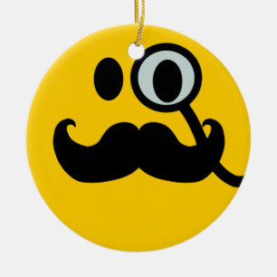 Décoration En Céramique Monocle de moustache