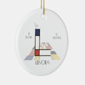 Décoration En Céramique Monogramme Art Moderne. Lettre L (Droite)