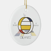 Décoration En Céramique Monogramme Art Moderne. Lettre O (Droite)