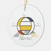 Décoration En Céramique Monogramme Art Moderne. Lettre O (Gauche)