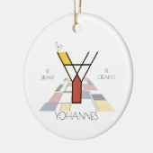 Décoration En Céramique Monogramme Art Moderne. Lettre Y (Gauche)