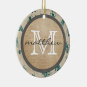 Décoration En Céramique Monogramme d'arrière - plan d'insectes et (Droite)