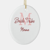 Décoration En Céramique Monogramme de la tribu de la mariée simple mini-ro (Droite)