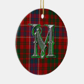 Décoration En Céramique Monogramme de MacRae Plaid (Droite)
